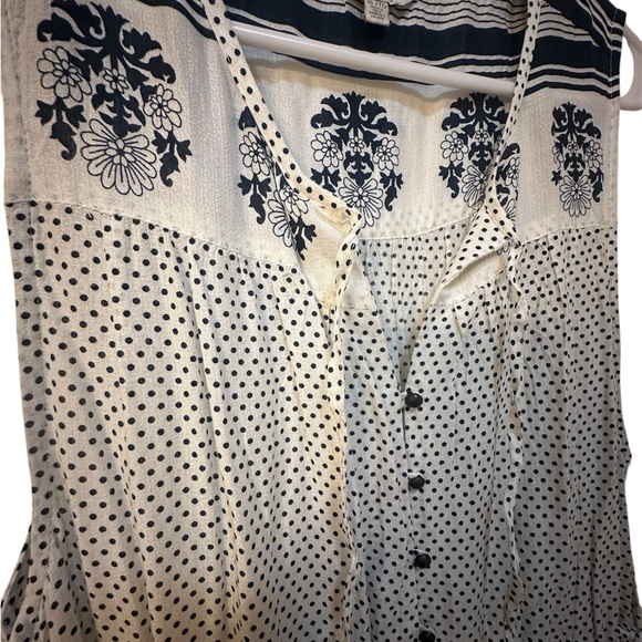Lucky Brand Navy and white Patterned Dress - Picture 3 of 5